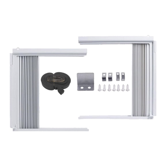 Window Air Conditioner Side Panel Frame Sealing Plate Accordion Filler Set