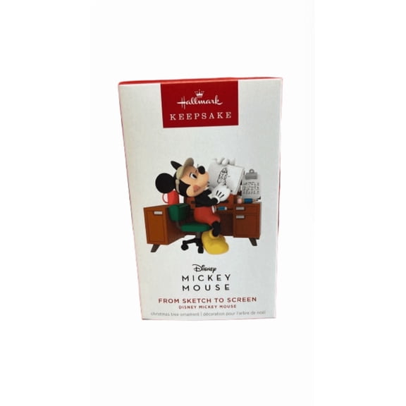 Hallmark Keepsake 2025 Mickey From Sketch to Screen Christmas Ornament New w Box