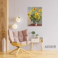 thumbnail image 3 of Bouquet of Sunflowers Claude Monet Vintage Canvas Wall Art 24X32", 3 of 4
