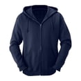 thumbnail image 1 of Sudadera Fruit of the Loom Talla G con Gorro Azul Marino, 1 of 4