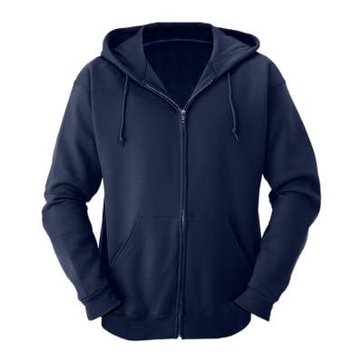 Sudadera Fruit of the Loom Talla G con Gorro Azul Marino