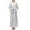 Silver, variant on Women's Autumn Winter Double Layer Thickened Arctic Fleece Long Sleeve Plus Size Jacquard Print Sleep Robe - Loose Fit Loungewear for Cozy Home Wear (M-3XL)
