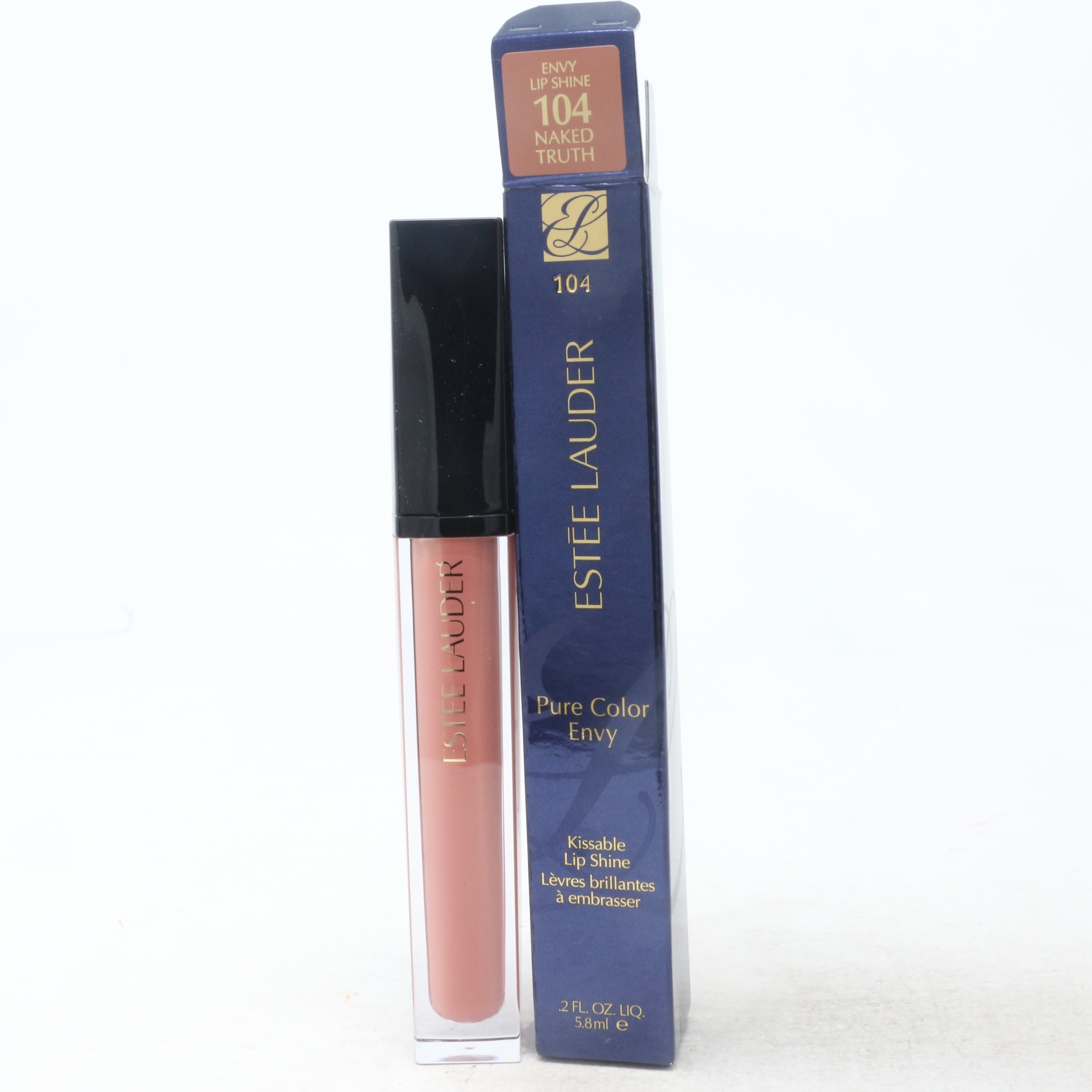 Estee Lauder Pure Color Envy Kissable Lip Shine 0.2oz 104 Naked Truth
