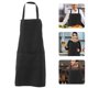 thumbnail image 1 of FUEENIRVA Delantal De Cocina Impermeable Con Bolsillo Y Cintas Ajustables En Color Negro, 1 of 8