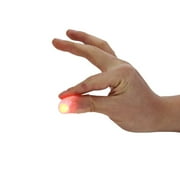 MilesMagic Set of 2 Magic Rubber Thumb Tip Light Up Flashing Close Up Real Finger Trick, RED