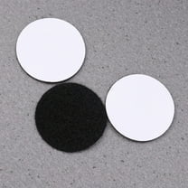 QIFULL Office Tape Hook Loop Tape Dots Polyester 12Pcs for Indoor Use Black