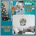 thumbnail image 4 of Letrero de madera con diseño de Boao Hello Winter para decoración de puertas, 4 of 6