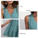 thumbnail image 5 of Vestido informal, vestidos de mujer, vestido plisado con escote en V, vestido sin mangas para mujer, características líderes en su clase, 5 of 6