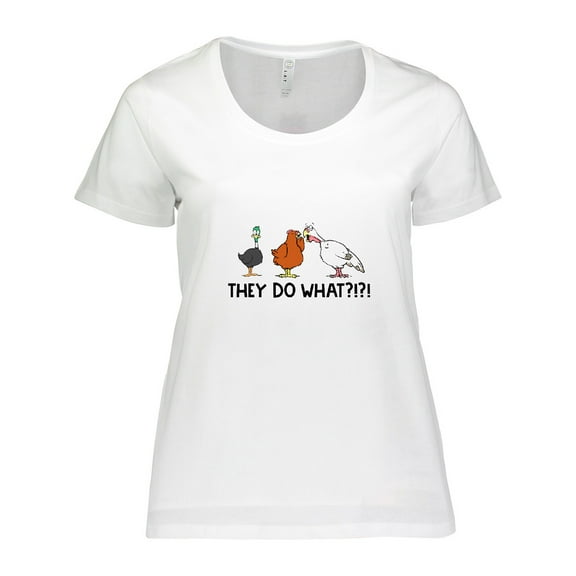 Inktastic Thanksgiving Turducken Rumors 'They do What?' Women's Plus Size T-Shirt