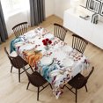 thumbnail image 6 of Orange Blue Pumpkin Fall Table Cloth Waterproof Tablecloths, Thanksgiving Maple Leaf Tablecloth Dining Table Cover for Kitchen Party Tabletop Outdoor, Rectangle Tablecloth 54x108 Inch, 6 of 9
