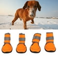 thumbnail image 3 of Botas para perros, botines para perros con corrrea reflectantes, 4 piezas, botas para perros de invierno con pavimento caliente, Zapatos para perros pavimento caliente para, 3 of 7