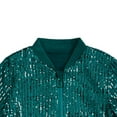 thumbnail image 4 of QQAMB Sequins Jackets for Toddler Zipper Long Sleeve Glitter Jackets Coats Kids Baby Boys Girls Solid Sequins Coats Tops, 4 of 5