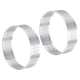 thumbnail image 1 of 2uds Inoxidable Acero Pastel Anillos para Hornear, Perforado Pastel Mousse Anillo Cocina Hornear Calor Resistente 2.7 Diámetro, 0.8 Altura, para Pastel Postre, Plata, 1 of 5