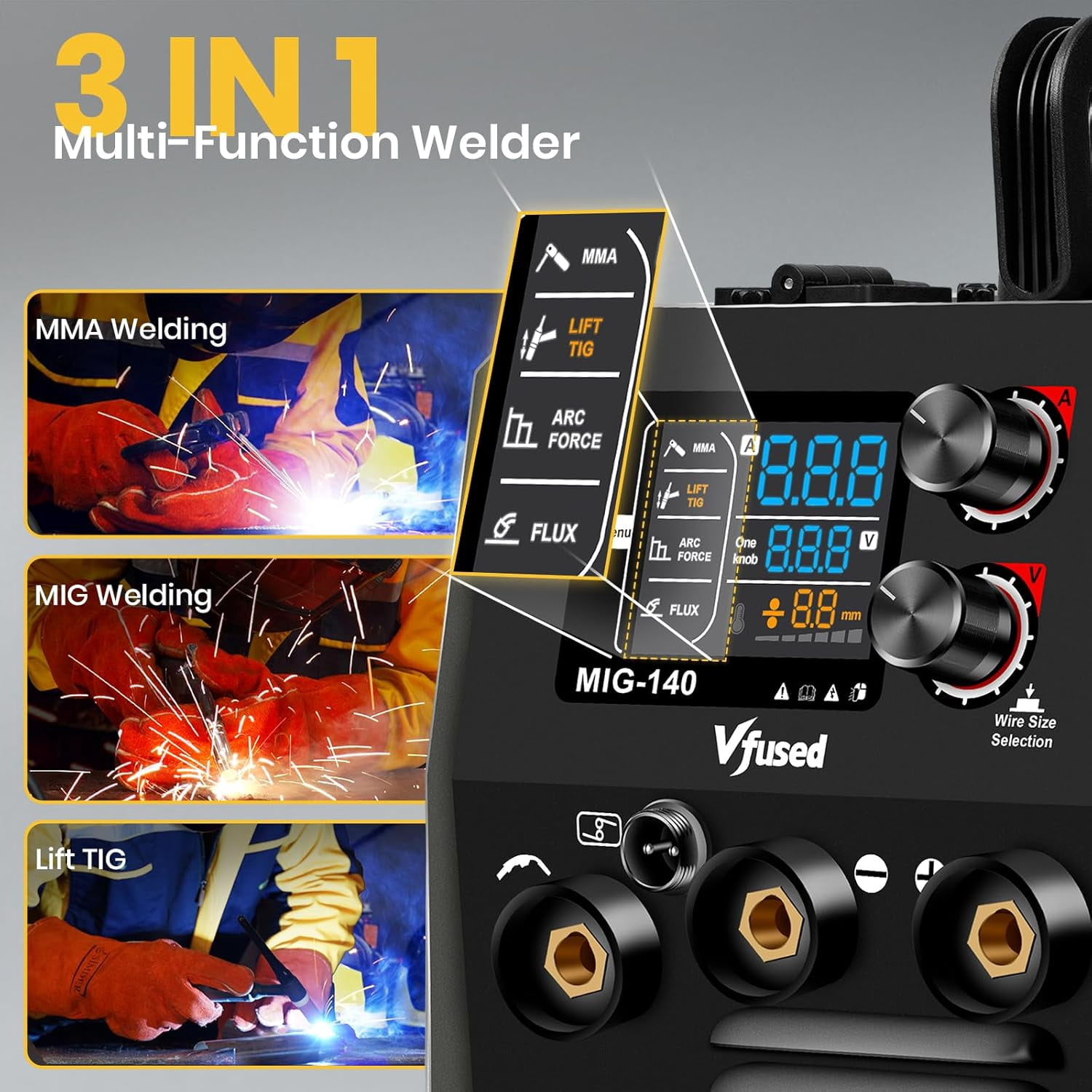 MIG Welder 110V 140A Flux Core Welder 3 in 1 Panama | Ubuy