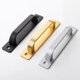 thumbnail image 2 of Door and Window Open Handle Balcony Wooden Door Sliding Door Handle Golden Aluminum Door Black Kitchen Handle, 2 of 6