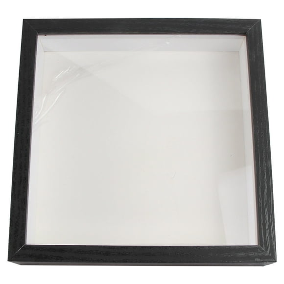 EeaseMX Soporte de cristal para fotos, marco de exhibición de fotos transparente, soporte de muestra Simple (negro), 1 ud.