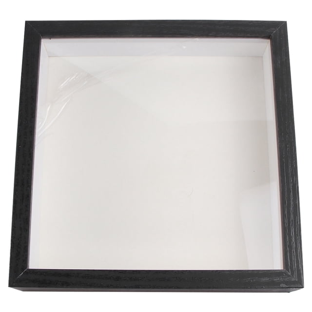 EeaseMX Soporte de cristal para fotos, marco de exhibición de fotos transparente, soporte de muestra Simple (negro), 1 ud.