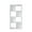 White, variant on 46.46 in. Tall White Wood 4-Shelf Etagere Bookcase