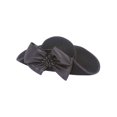 thumbnail image 1 of Chapeau Incurvé pour Femmes avec Nœud Géant - Noir, 1 of 1