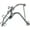 Silver Gray-Steel, variant on Ladder Stabilizer,Heavy Duty Aluminum Extended Ladder Accessory for Roof Gutter Guard Cleaning Tools,Ladder Stand-Off Wing Span/Wall Ladder Hooks with Non-Slip Rubber Bottom pad.(Patent)