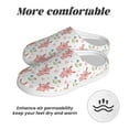 thumbnail image 6 of Easygdp Hello Rabbit Slippers for Women Mens Winter Warm Home Slippers Plush Slip on House Slippers for Indoor Outdoor Shoes-8, 6 of 7