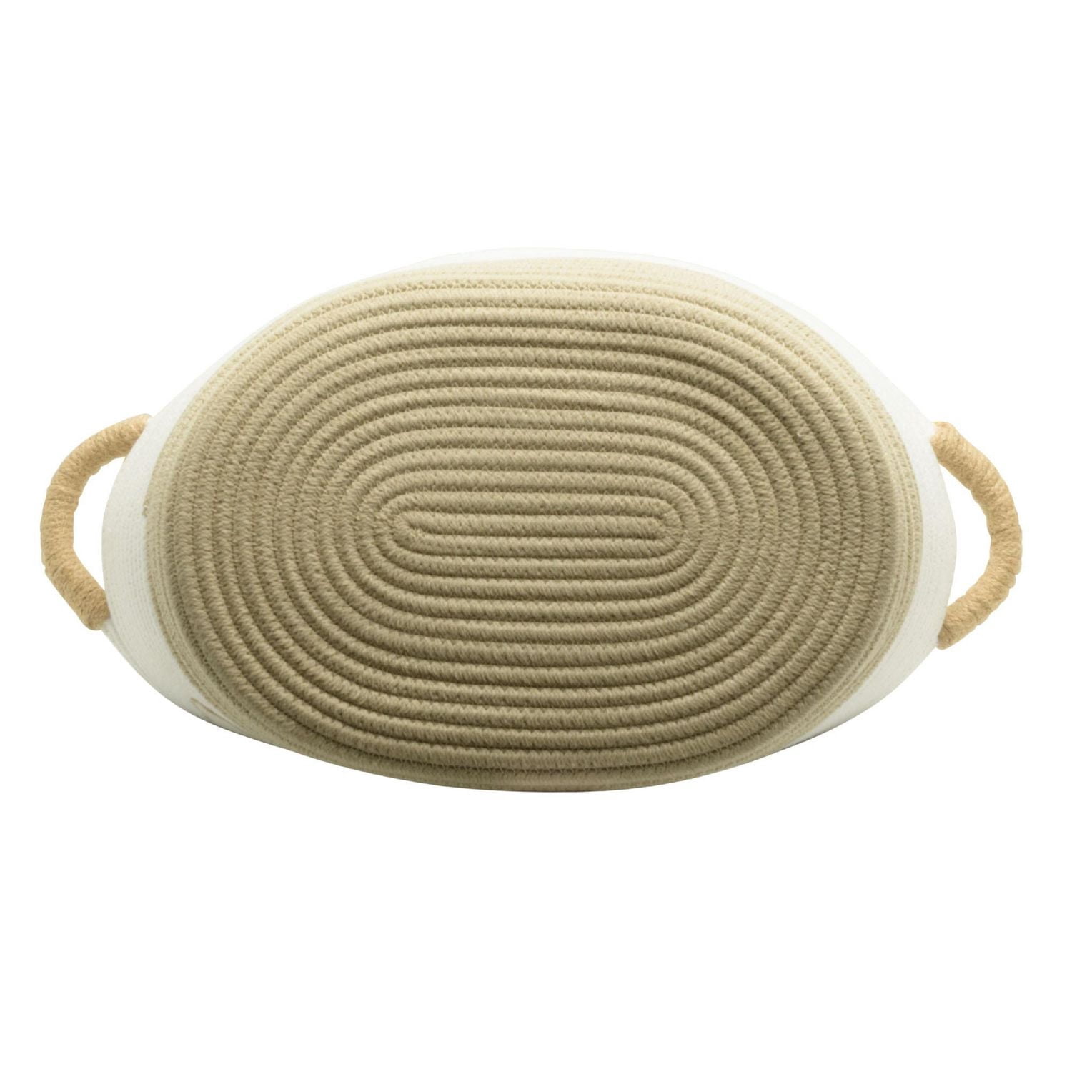 Cotton Rope Storage Basket, Pet Theme with Dog Bone Shaped Toys Patch