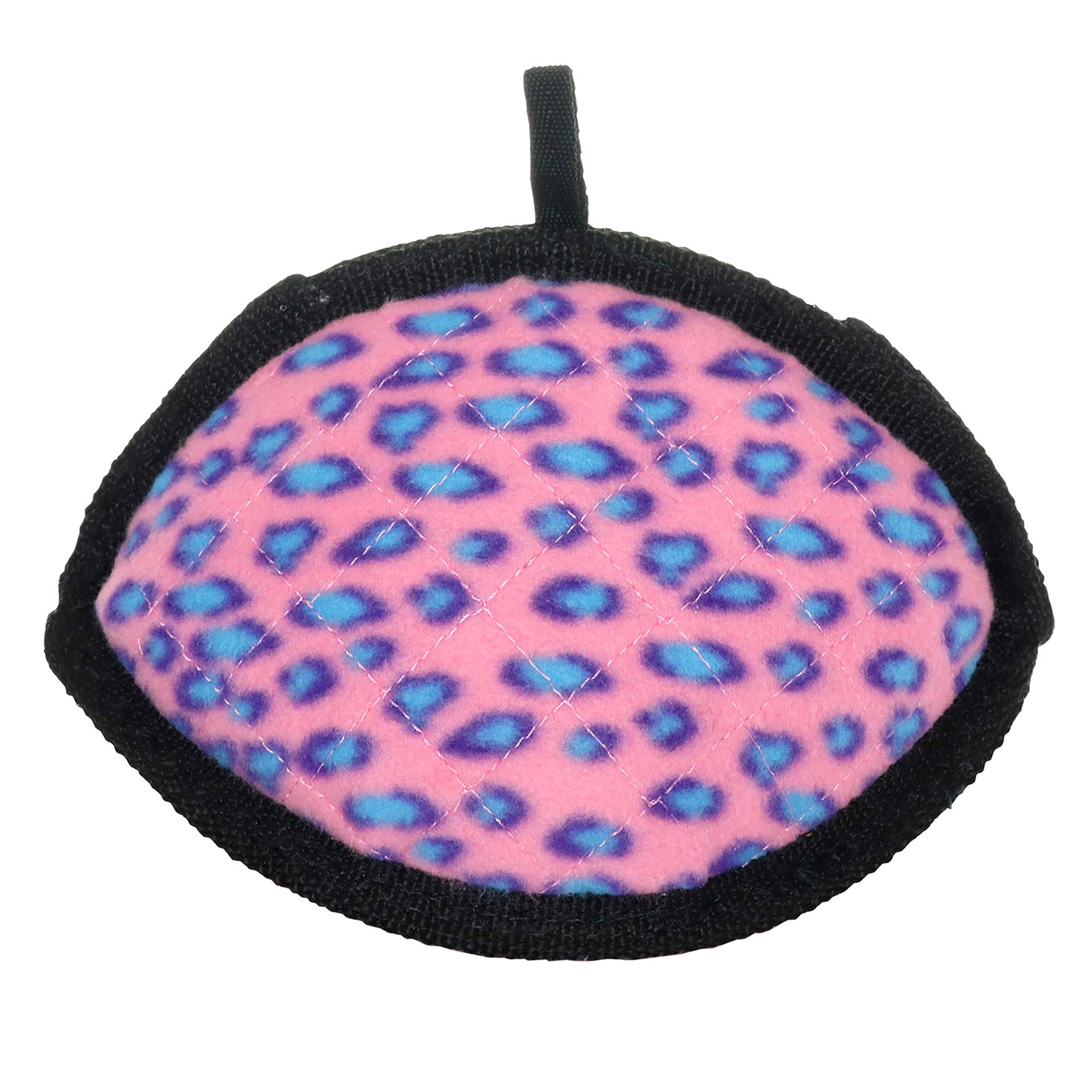 Tuffy Ultimate Odd Ball Pink Leopard Durable Plush Dog Toy