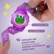 thumbnail image 2 of Reloj deportivo digital para niños, resistente al agua, multifunción, electrónico, casual, para exteriores, 7 coloridos LED luminosos, alarma, cronómetro, reloj de pulsera (púrpura) Feliz Sencillez, 2 of 5