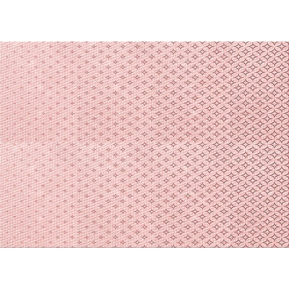 Ahgly Company Indoor Rectangle Patterned Light Coral Pink Area Rugs, 2' x 3'