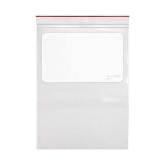 Minigrip Reclosable Poly Bag,Zip Seal,PK1000 MGRL2W0912