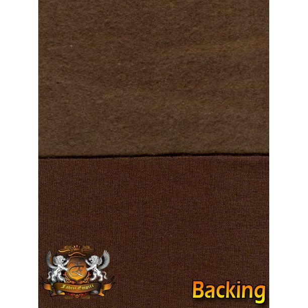 Sweatshirt Cotton Fleece Brown Fabric / 58" Wide / 13.6 OZ Per Yard