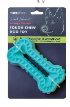 Vibrant Life Bone-shaped Nylon Bacon flavored chew toy
