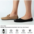 thumbnail image 5 of 6 Pack No Show Socks Mens Casual Low Cut Thin Loafers Non Slip Boat Liners (9-13, Black), 5 of 5