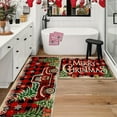 thumbnail image 5 of AIGIA 2Pcs/Set Christmas Kitchen Floor Mat Set Christmas Kitchen Rug Set Non Slip Mat (15x23 and 15x47 Inch), 5 of 6