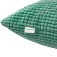 thumbnail image 4 of FY FIBER HOUSE Pack of 2 Comfy Corduroy Corn Granules Throw Pillow Covers Soft Decorative Square Cushion Pillowcase for Couch Sofa Bed 16 X 16 Inch, Pine Green, 4 of 5