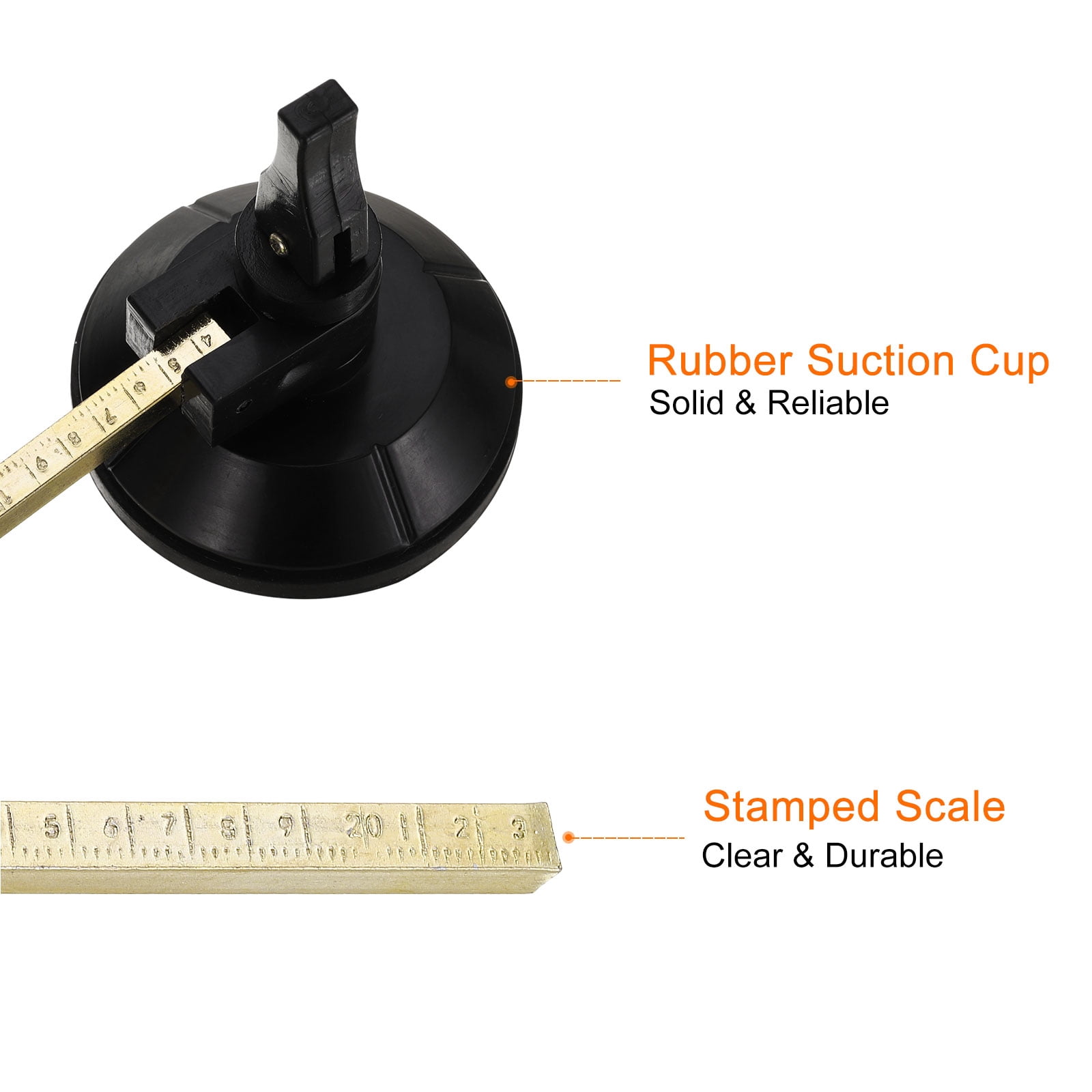 Single Wheel Circular Glass Cutter 35-600mm/1.4"-23.6" Adjustable with Suction Cup for Glass