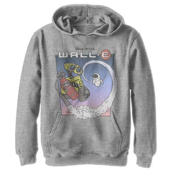 Boy's Wall-E Journey Into Space Pull Over Hoodie Athletic Heather Small