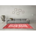 thumbnail image 3 of Ahgly Company Machine Washable Indoor Rectangle Abstract Red Modern Area Rugs, 2' x 4', 3 of 4