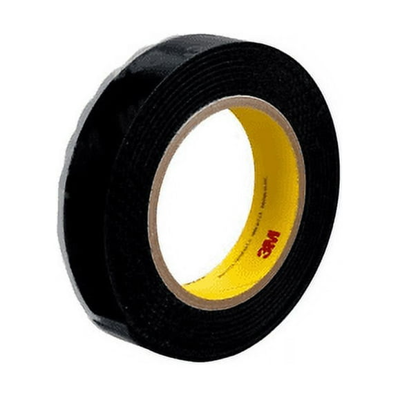 3M Hook Fastener SJ3530, Black, 3/4 in x 50 yd, 0.14 in Engaged Thickness