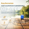 thumbnail image 4 of Farm Innovators 1500 Watts Réservoir d'Eau en Aluminium Moulé Submersible avec Thermostat Auto-Régulateur pour Ferme et Maison, Argent, 4 of 4