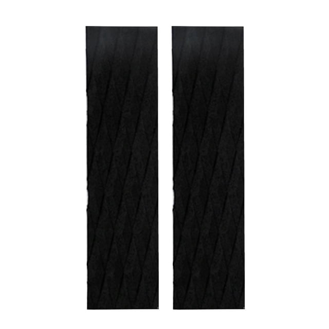 2x Ultralight EVA Surfboard Traction Pad Surf Kiteboard Rear Cushion Deck Bar Handles - black