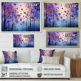 thumbnail image 4 of Designart "Enchanted Surrealism" Violets Floater Framed Wall Art Prints, 4 of 5