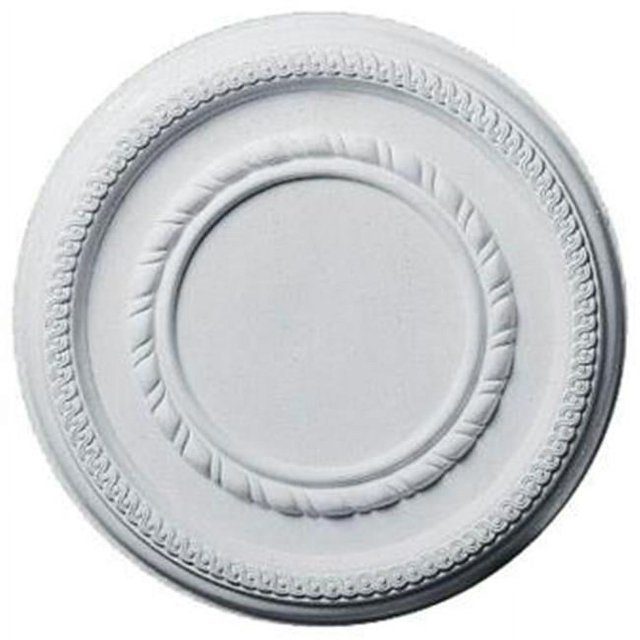 Ekena Millwork CM12FE 12 5/8-Inch OD x 6-Inch ID x 1 1/8-Inch Federal Roped Small Ceiling Medallion