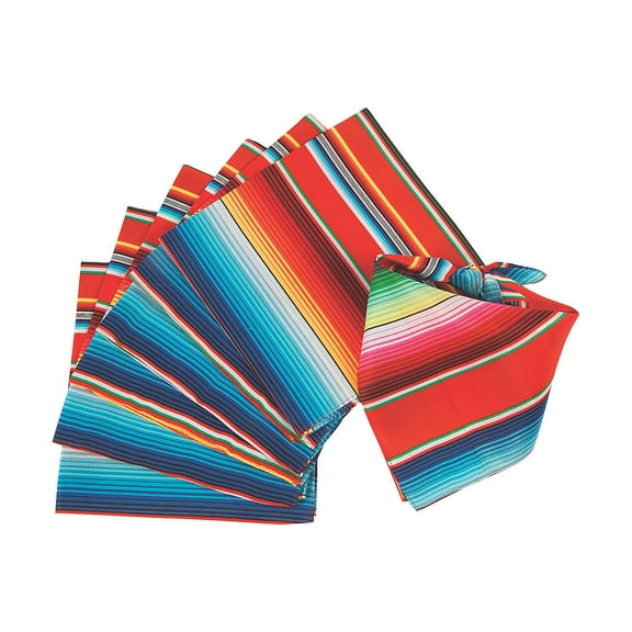 Fun Express Sarape Bandanas - 12 Pc.