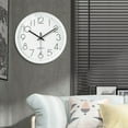 thumbnail image 4 of Wall Clock 12 Inch Stylish Modern Silent Non-Ticking Quartz Battery Operated Round Decorative Design for Home/Office/Kitchen/Bedroom/Living Room, Easy to Read, 4 of 5