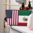 thumbnail image 7 of America Mexico Flag Small Purse Organizer Zipper Cosmetic Handbag Tote Pouch For Women, 7 of 7