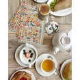 thumbnail image 4 of Boho Beige Flowers Kitchen Dish Towels for Drying Dishes Set of 2, Spring Abstract Watercolor Floral Leaf Waffle Weave Microfiber Hand Tea Bathroom Towels Quick Dry & Absorbent Towel 15.7x23.6, 4 of 7