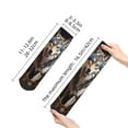 thumbnail image 4 of Pofeuu Oil Painting Tribal Wolf Print 30cm Socks, Adult Running Hiking Socks for Youth and Adult, 4 of 7