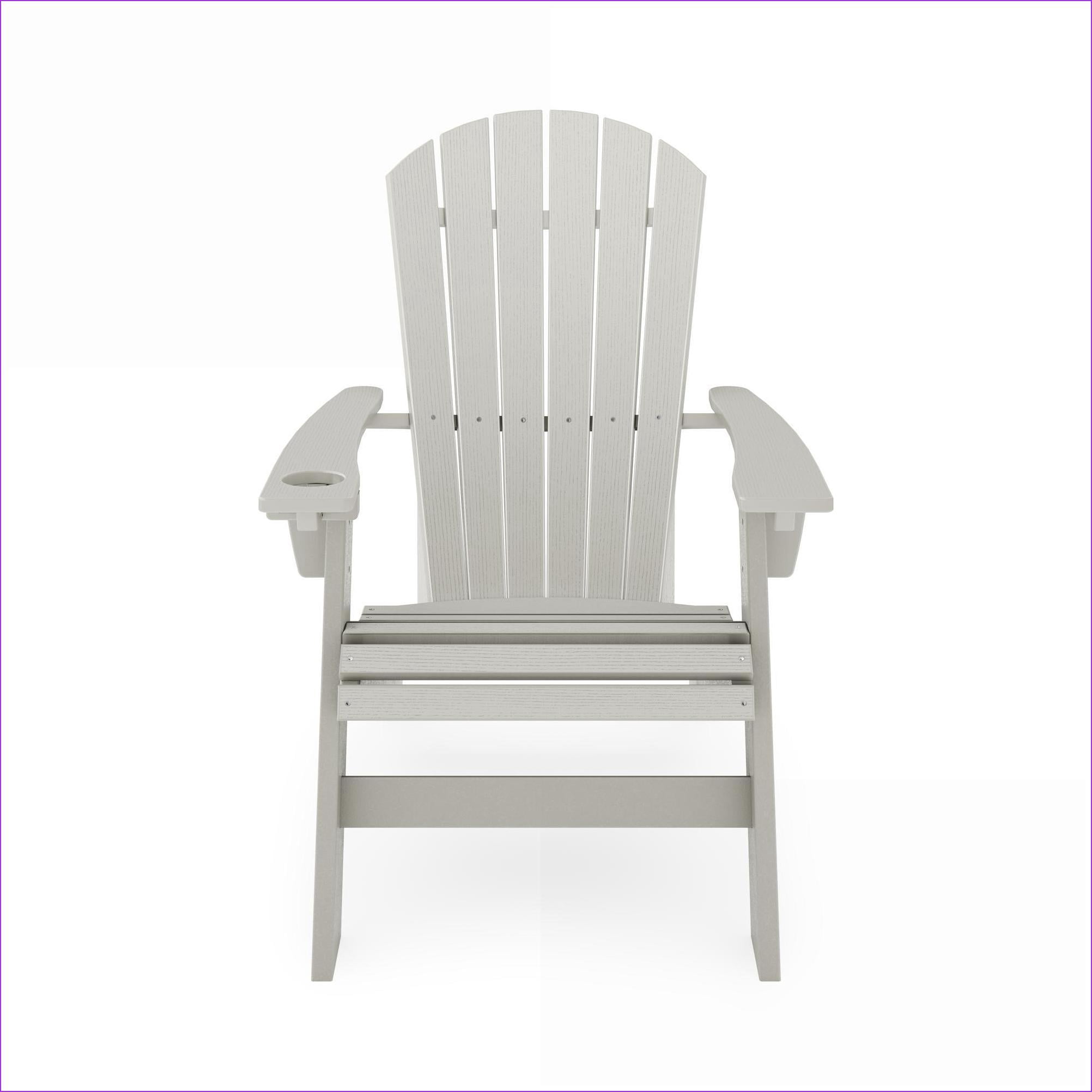 Outdoor Adirondack Chair | Traditional Style | For Patio Poolside Garden Relaxation | Dark Gray | HDPE