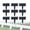 Black, variant on Imitation Stone Garden Fence, Garden Edging Border Faux Stone Form Design -Deform Garden Edging Border, Garden Landscape Edging Border Yard Supply for Gardens, Landscaping, Farms